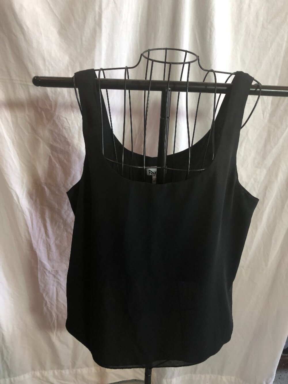 PATRA LARGE Black Tanktop 20.5" Pit to Pit
